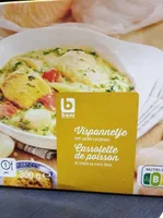 Cassolette de poisson au curry doux