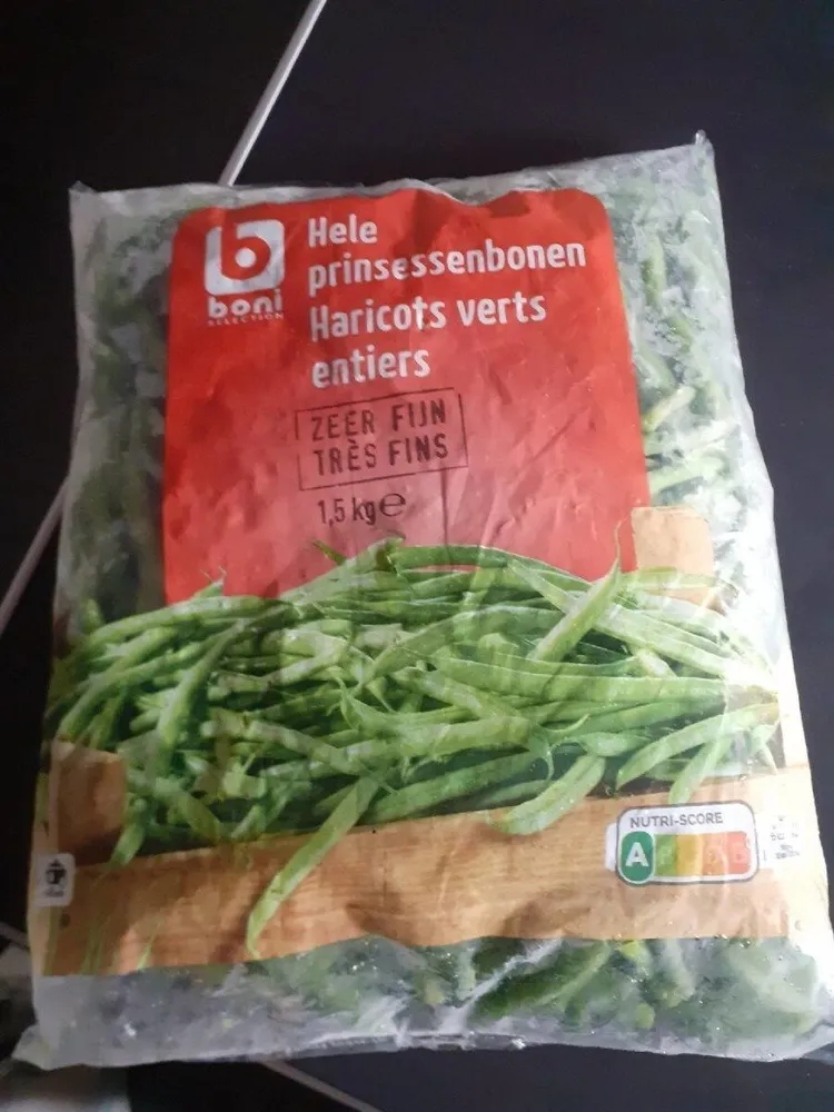 Haricots verts entiers