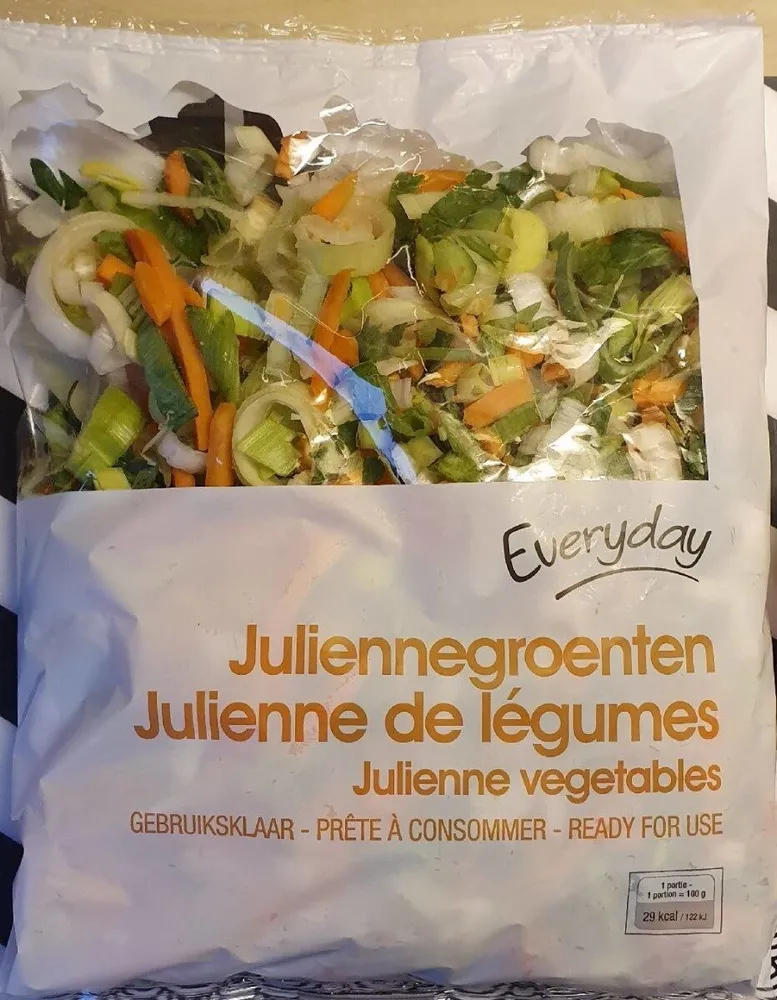 Julienne de légumes