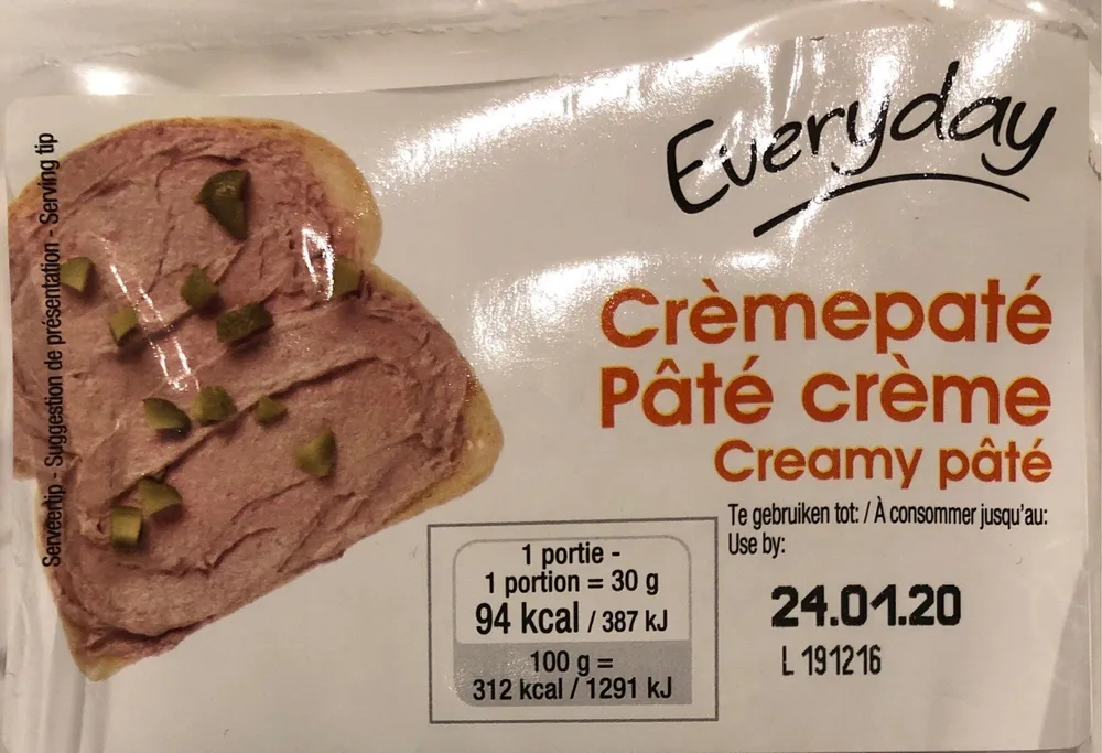 Pâté crème