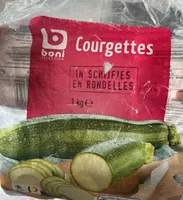 Courgettes surgelés
