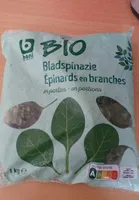 Épinards en branches, surgelés