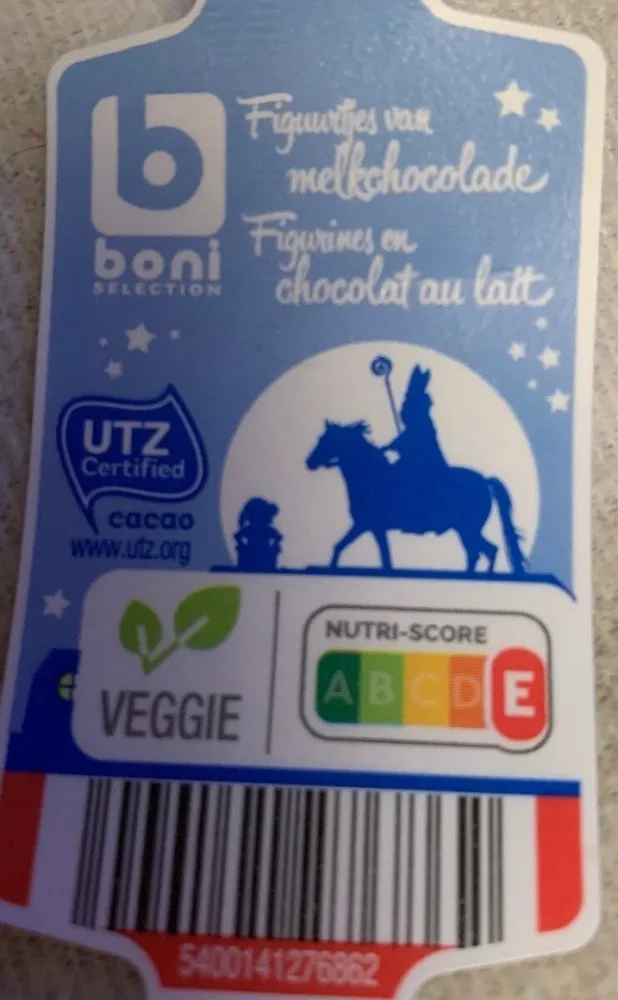 Figuurtjes van melkchocolade