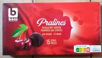 Pralines fourrées aux cerises à l'alcool