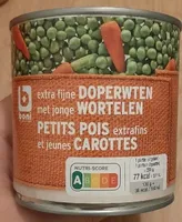 Petits pois extrafins et jeunes carottes