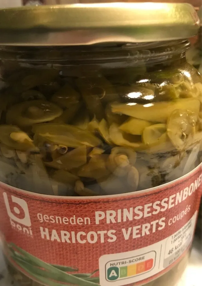 Haricots vert coupés