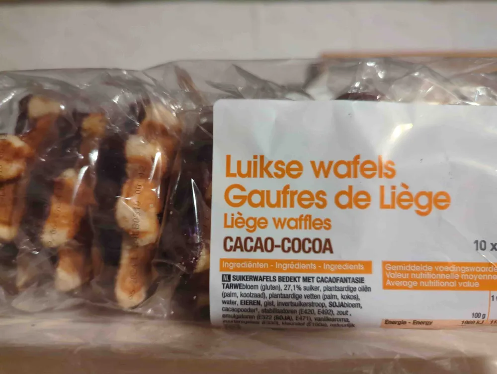 Gaufres de Liège cacao