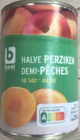 Demi-pêches au jus