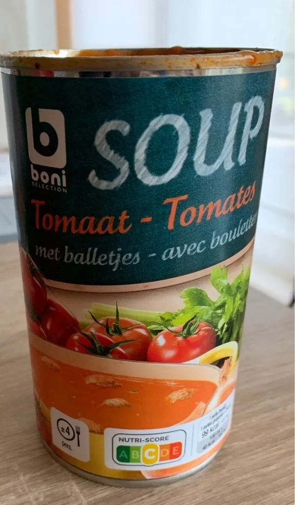 Soupe tomates boulettes