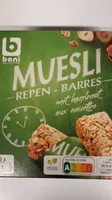 Muesli barre aux noisettes