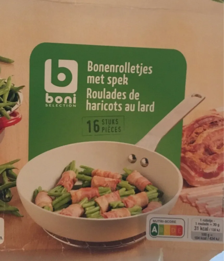 Roulades de haricots au lard