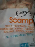 Scampi décortiqué