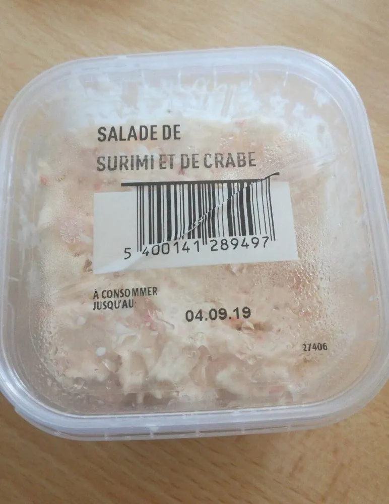 Salade de surimi et de crabe