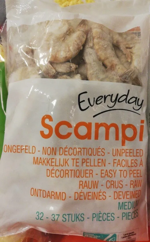 Scampi non décortiqués medium