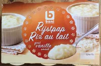 Riz au lait goût vanille