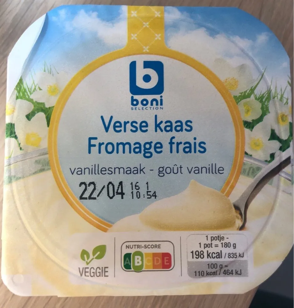 Fromage frais goût vanille