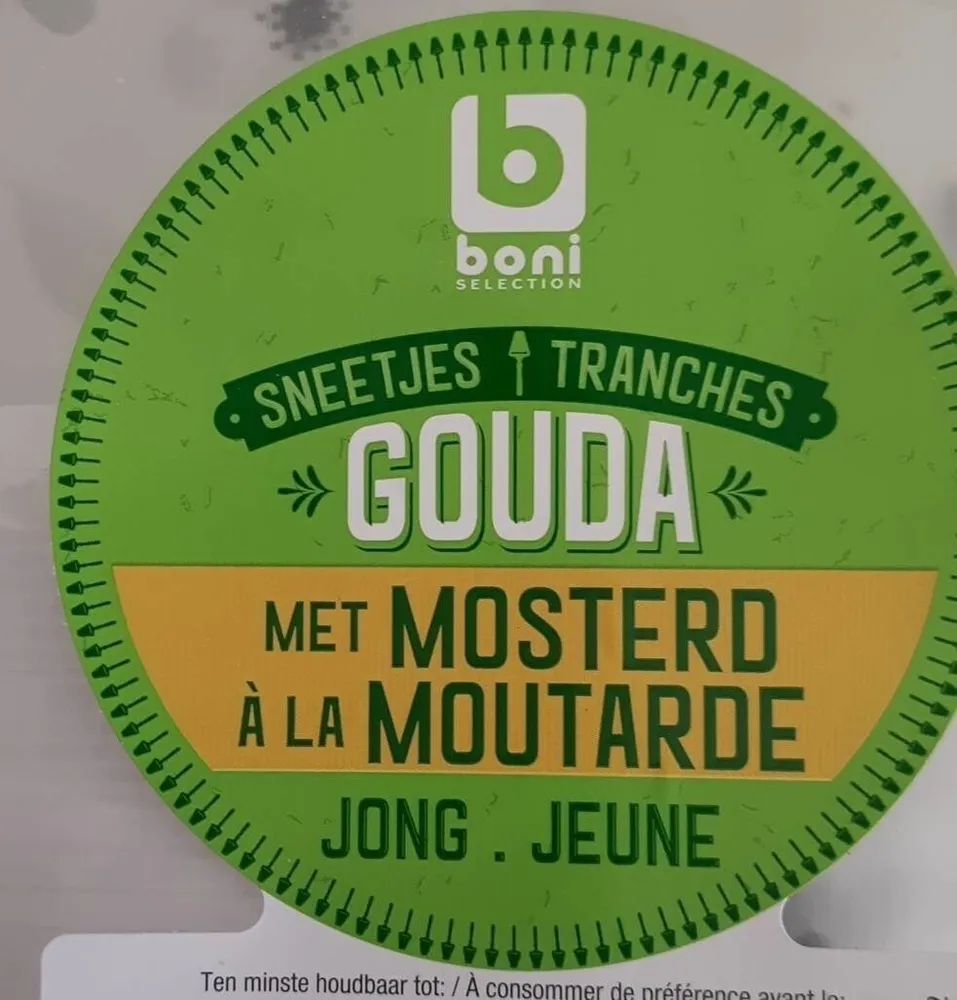 Gouda jeune à la moutarde