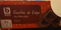 Gaufres de liège au chocolat. Mini