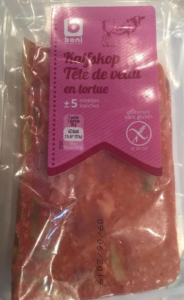 Tete de veau en tortue