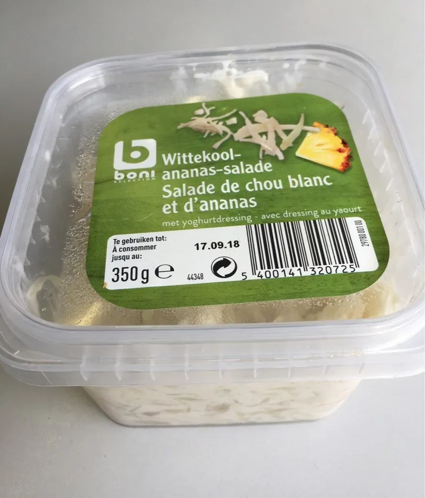Salade de chou blanc et d'ananas
