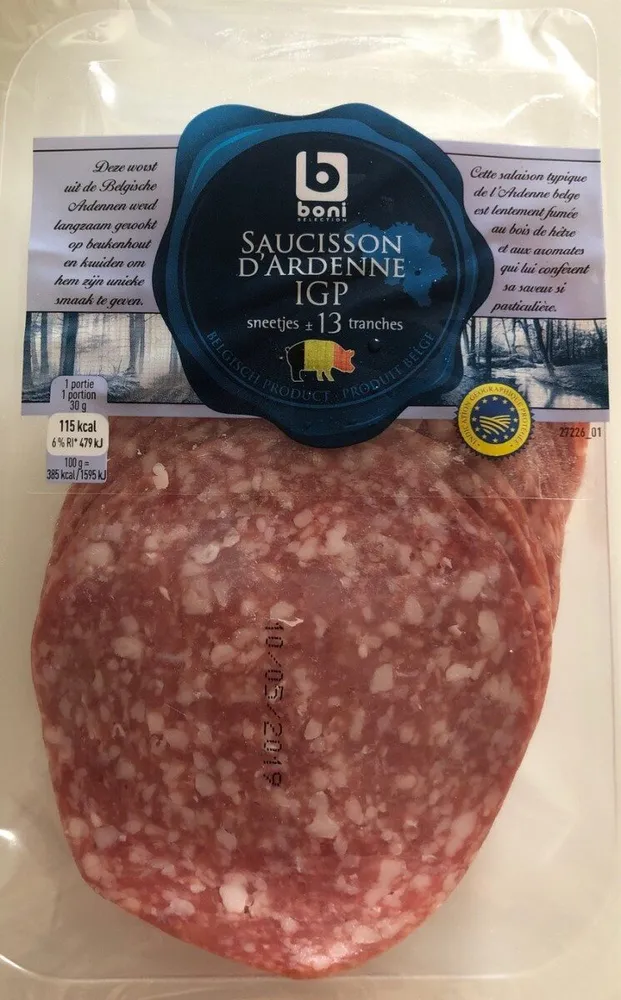 Saucisson d'Ardenne IGP