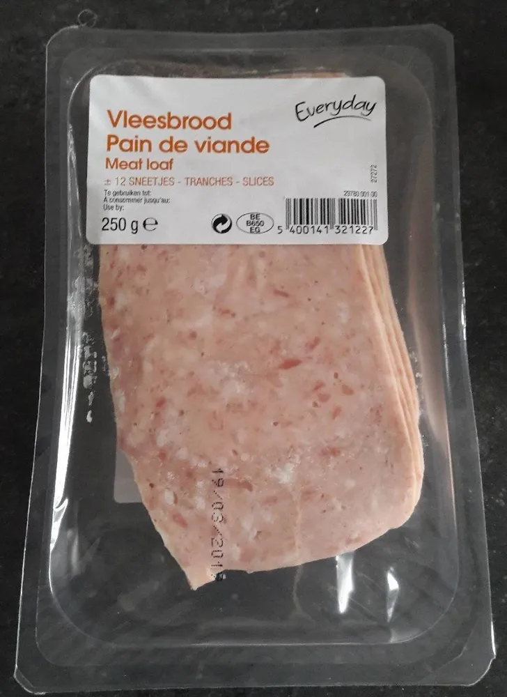 Pain de viande en tranche