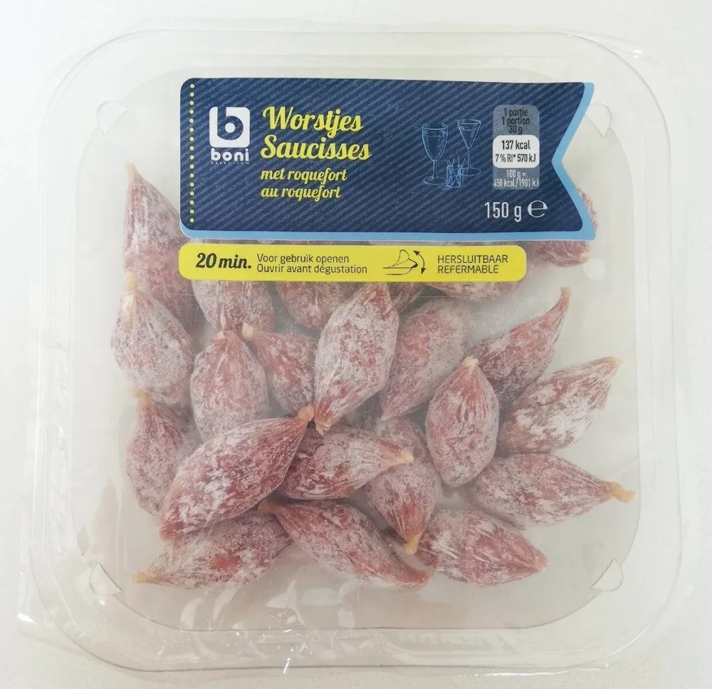 Saucisses au roquefort
