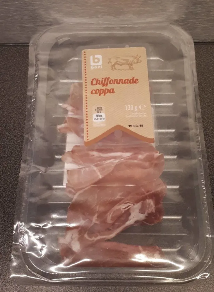 Chiffonnade Coppa