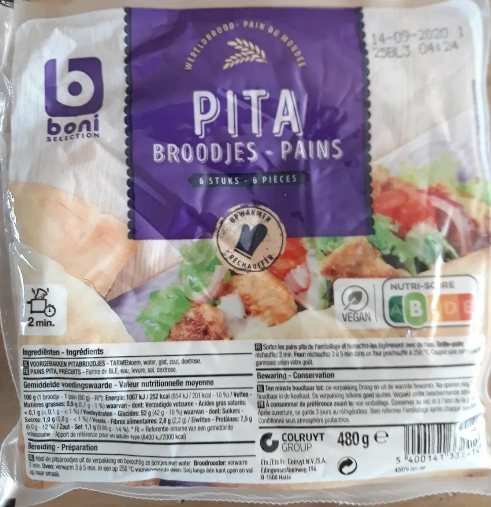 Pita broodjes · pains