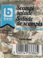 Salade de scampis
