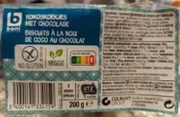 Biscuits à la noix de coco au chocolat