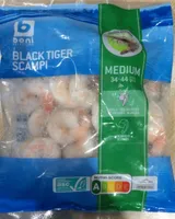 Black tiger scampi
