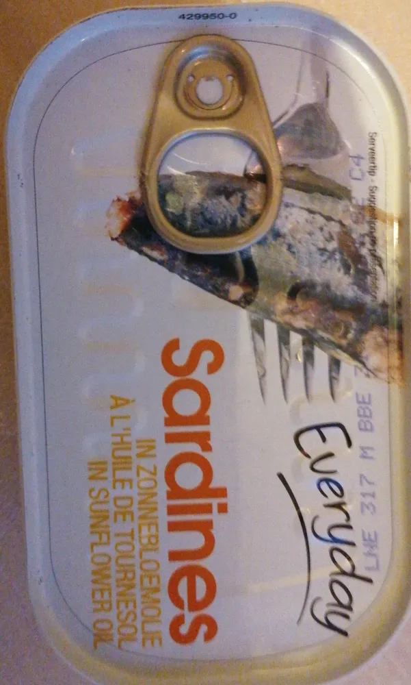 Sardines à l'huile de tournosol