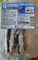 Filet d'anchois à l'huile à l'ail