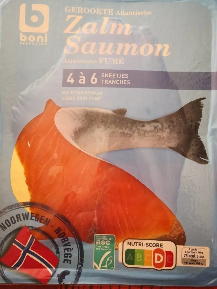 Saumon Atlantique fumé