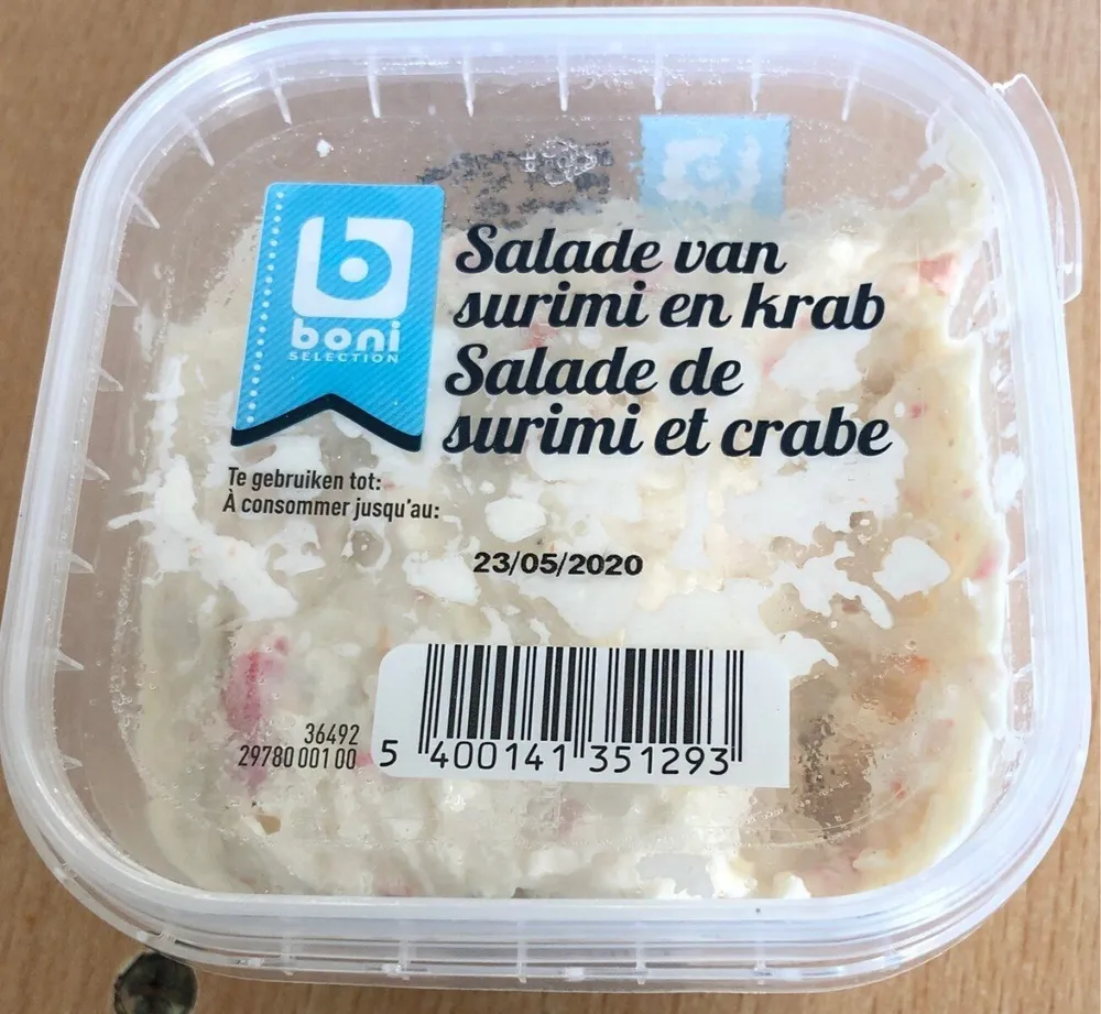 Salade de surimi et crabe