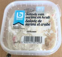 Salade de surimi et crabe