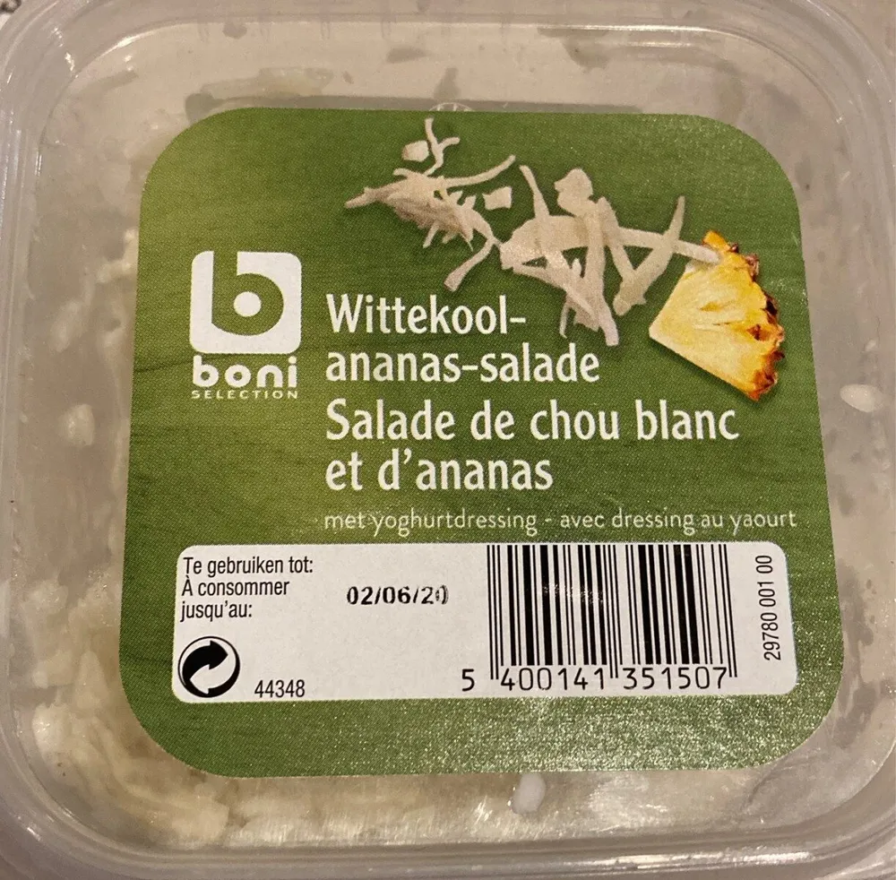 Salade de chou blanc et d'ananas