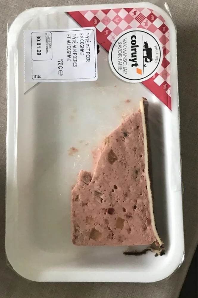 Paté aux poires et au cognac
