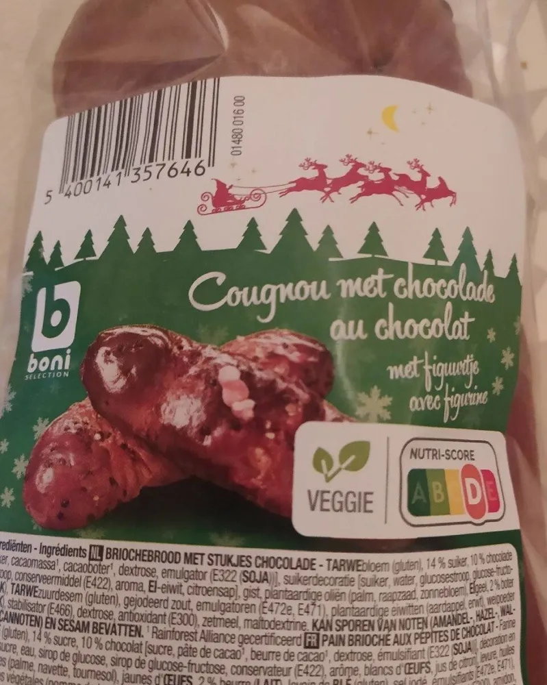 Cougnou au chocolat