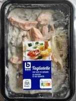Tagliatelle au saumon et épinards