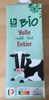 Lait entier Bio