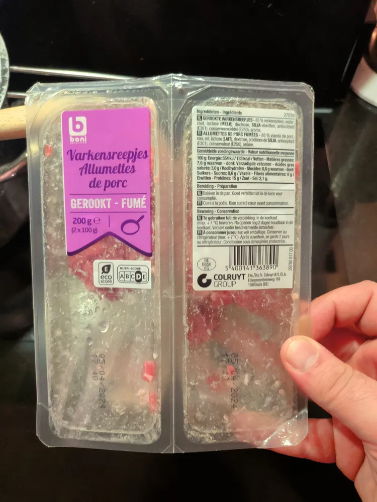Allumettes de porc
