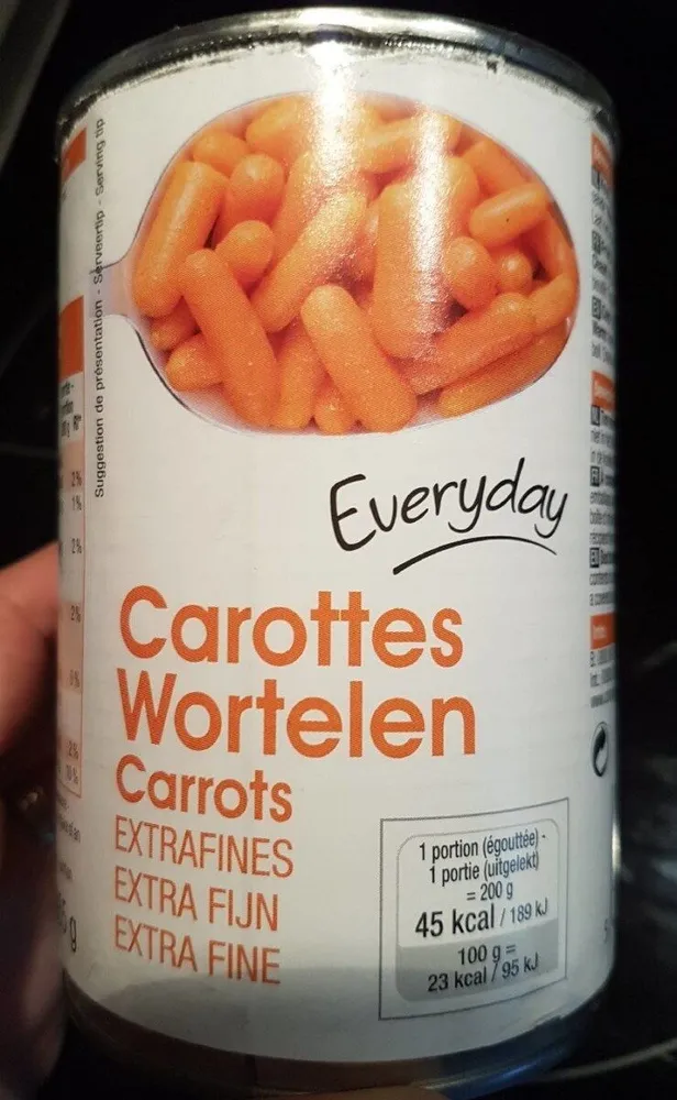 Carottes extra fines