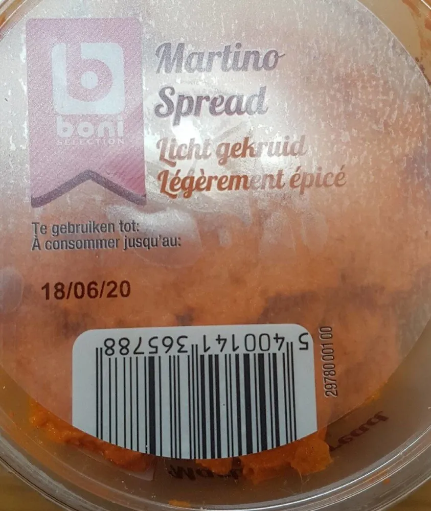 Martino légèrement épicé