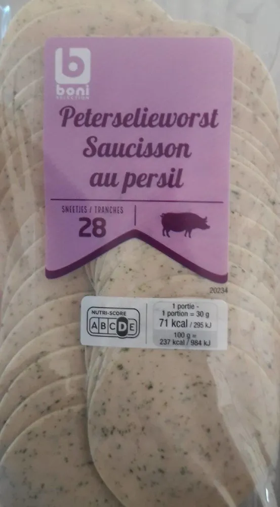 Saucisson au persil