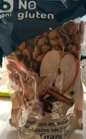 Granola pommes raisins secs et noix