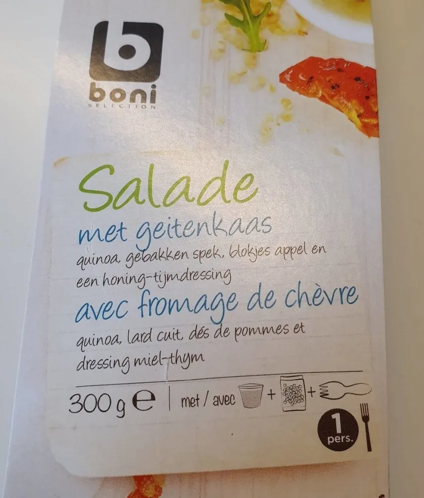Salade avec fromage de chèvre