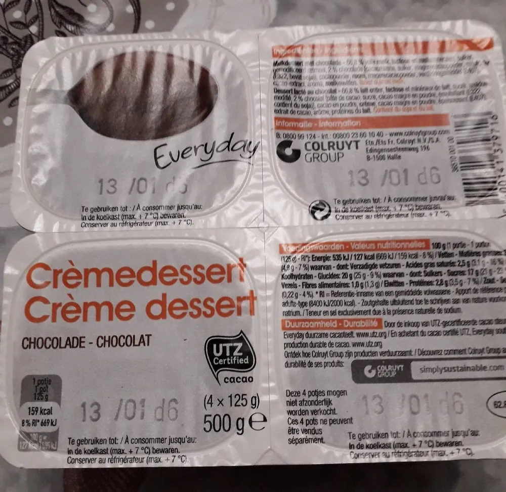 Crème dessert chocolat (4x125g)