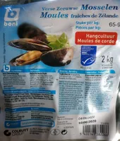Moules fraîches de Zélande